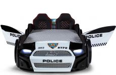 Дитяче ліжко машина Police 500 Full Extra Black 190х90 см